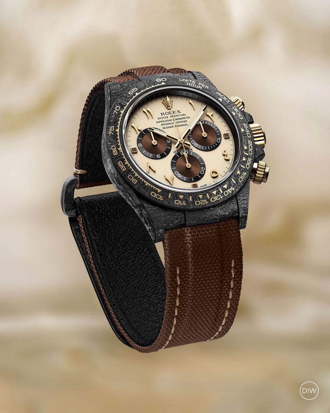 NTPT 碳纖 勞力士 DiW 地通拿 NTPT Carbon Rolex Daytona DESERT EAGLE ARABIC | WORLDTIMER