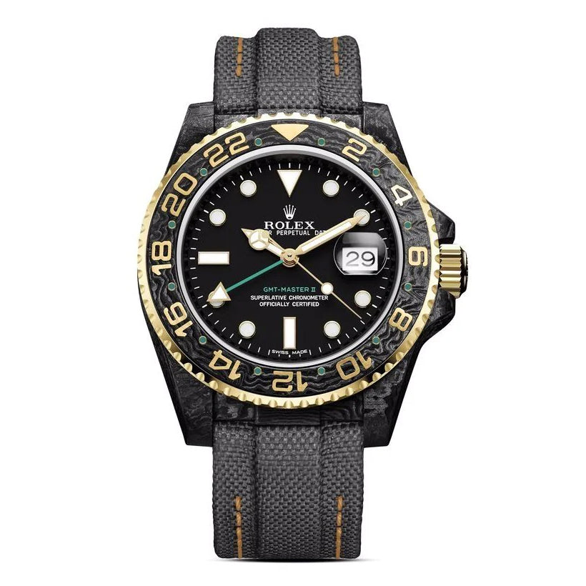 DiW FARFETCH Rolex GMT MASTER GOLDEN SPEEDSTER GREEN HAND | WORLDTIMER