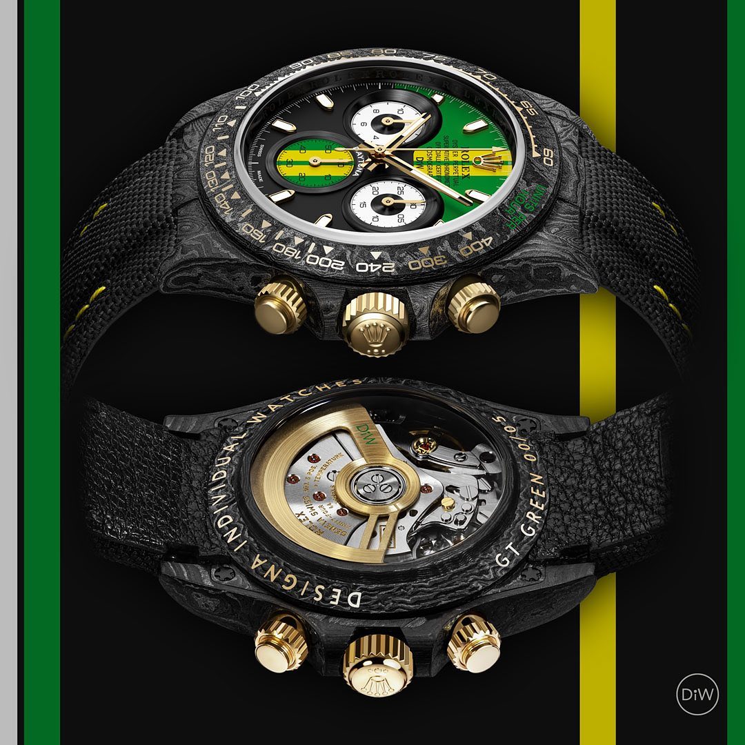 DiW Carbon Rolex Daytona "GT GREEN" 勞力士 地通拿 | WORLDTIMER