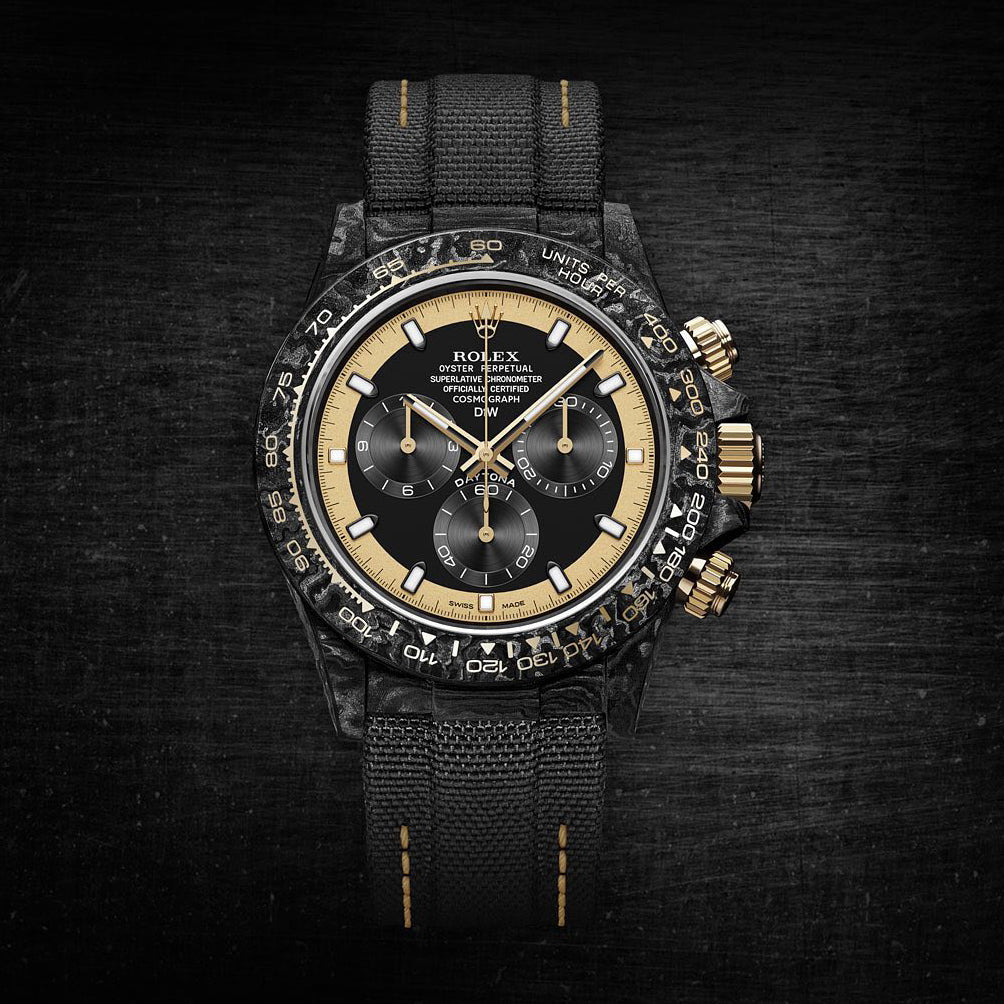 NTPT Carbon Rolex DiW Daytona CREAM INVERT GOLD 勞力士地通拿 DiW | WORLDTIMER