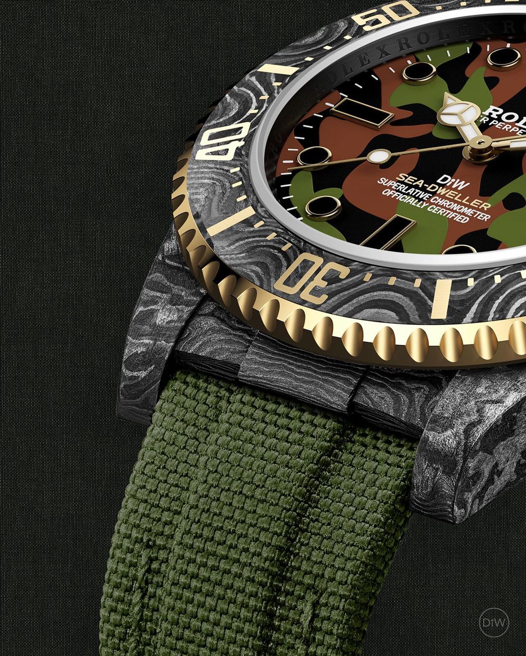 NTPT Carbon DiW Rolex Sea Dweller MILITARY 勞力士 海使型 DiW | WORLDTIMER