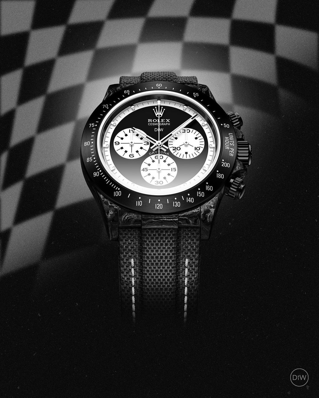 碳纖 DiW 勞力士 地通拿 Rolex Daytona PAUL NEWMAN BLACK DLC | WORLDTIMER