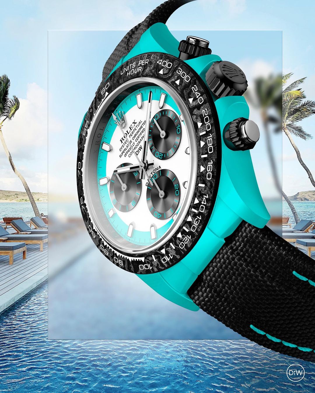 Rolex DiW Daytona CELESTE INVERT 勞力士 地通拿 DiW | WORLDTIMER