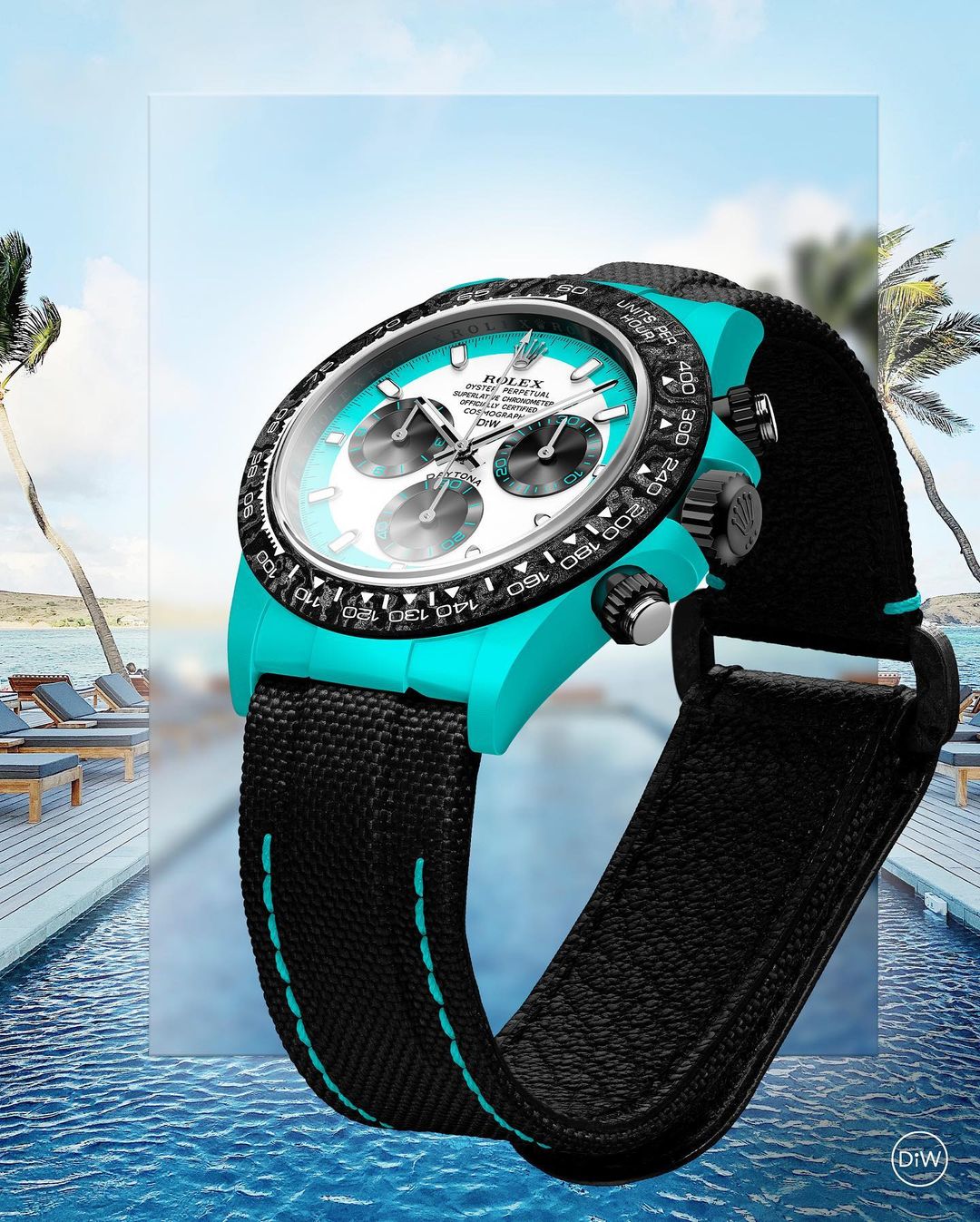 Rolex DiW Daytona CELESTE INVERT 勞力士 地通拿 DiW | WORLDTIMER
