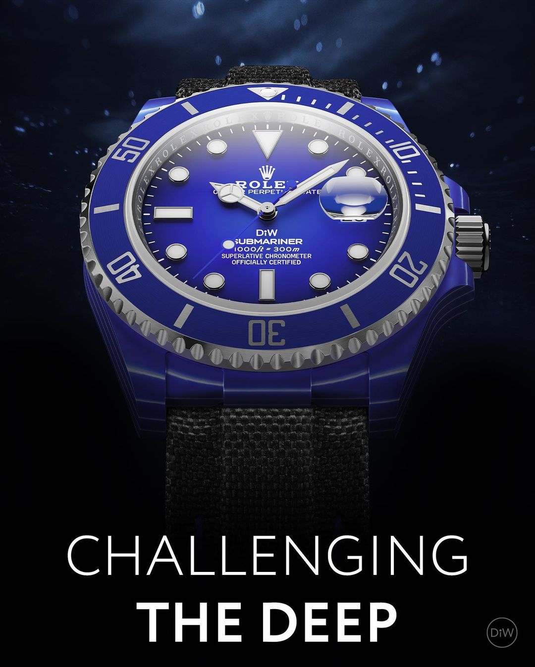 Rolex DiW Submariner DEEP BLUE 勞力士水鬼 | WORLDTIMER
