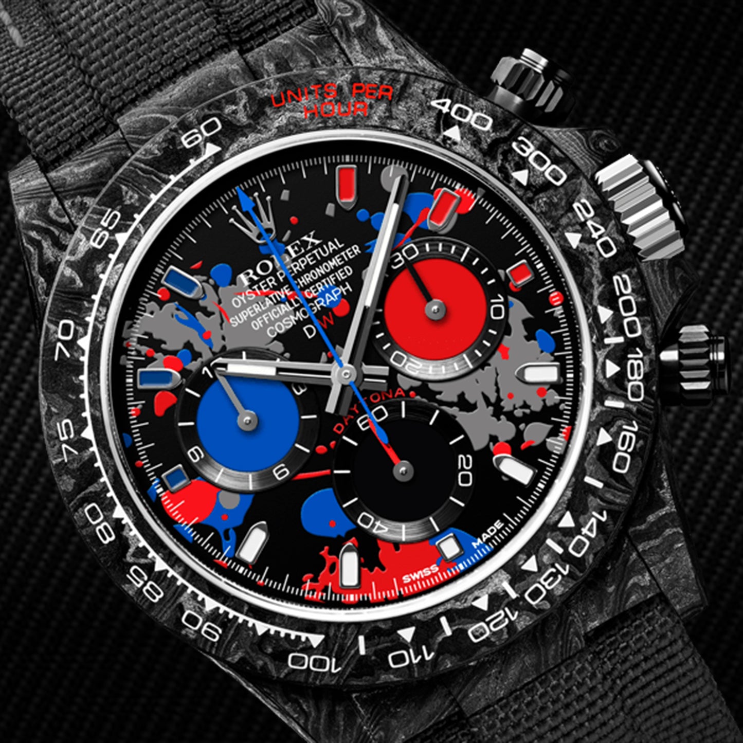 NTPT Carbon Rolex DiW Daytona PEPSI "MOTLEY 3S" 碳纖 勞力士 百事地通拿 | WORLDTIMER