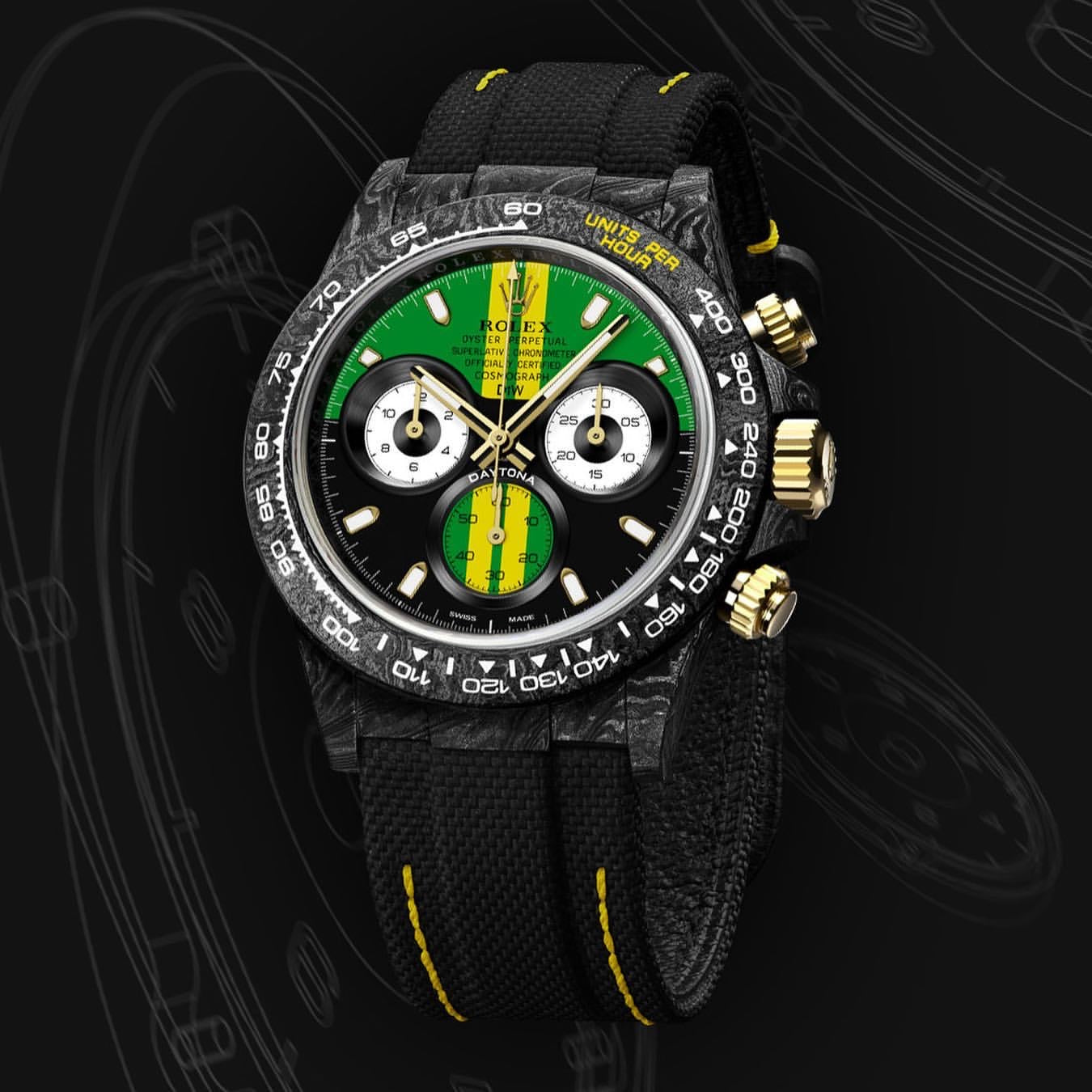 NTPT Carbon DiW Rolex Daytona "GT GREEN" 勞力士 地通拿 | WORLDTIMER