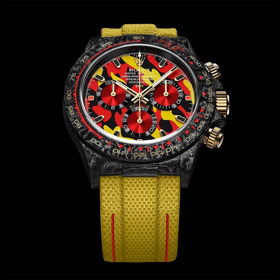 NTPT Carbon Rolex DiW Daytona MILITARY YELLOW 勞力士 地通拿 DiW | WORLDTIMER