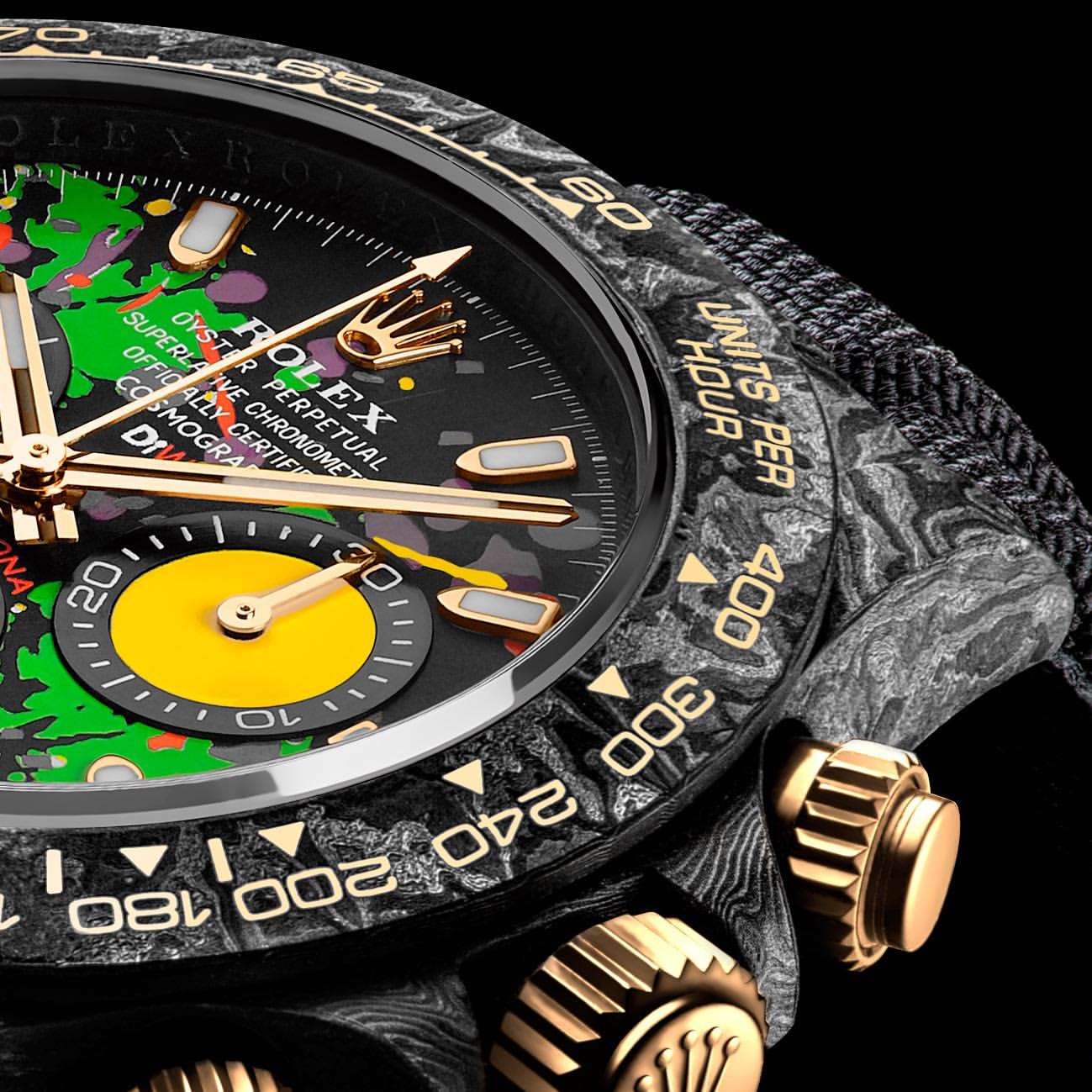 Rolex DiW 勞力士 Ultimate Top Model MOTLEY Carbon Daytona | WORLDTIMER