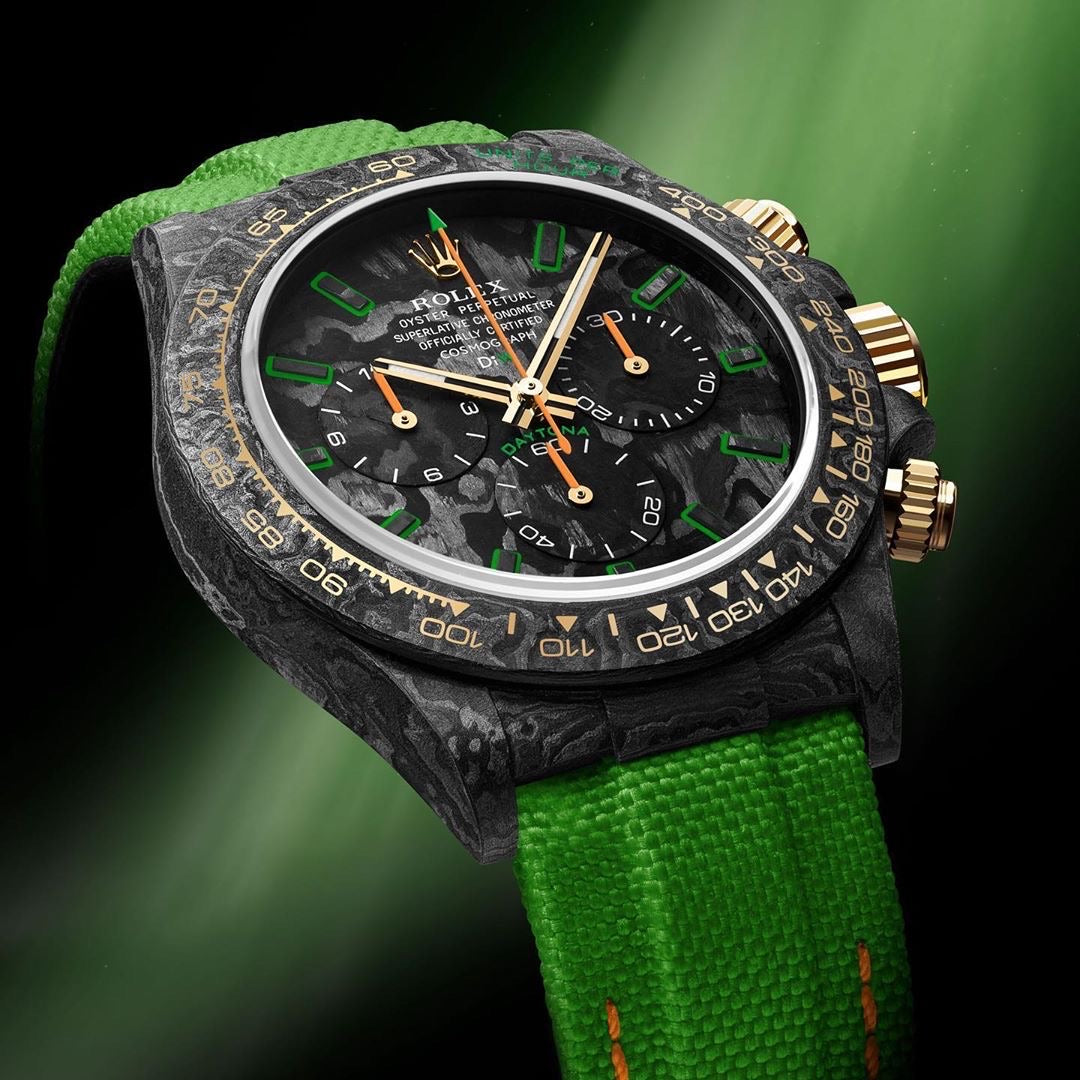 DiW ALL CARBON LIME Rolex Daytona 勞力士地通拿 碳纖維 | WORLDTIMER