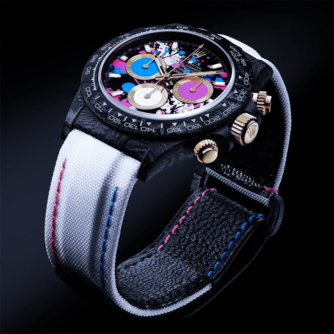 NTPT Carbon Rolex DiW Daytona MOTLEY LADY UNIQUE 勞力士 地通拿 女士錶 | WORLDTIMER