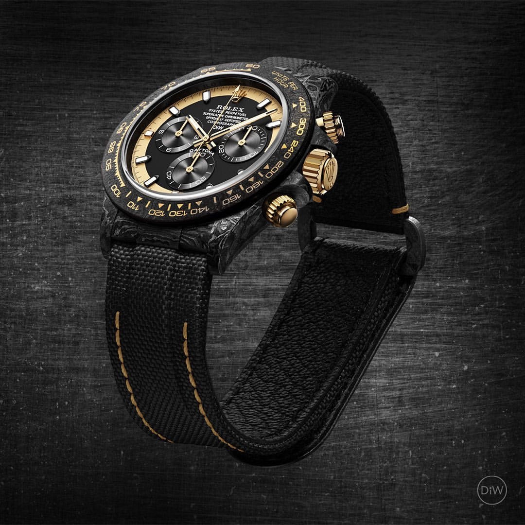 NTPT Carbon Rolex DiW Daytona CREAM INVERT GOLD 勞力士地通拿 DiW | WORLDTIMER