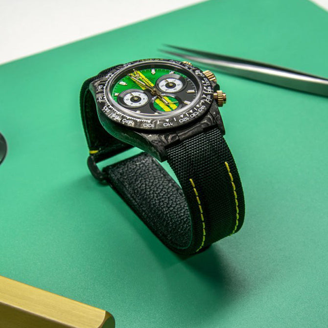 NTPT Carbon DiW Rolex Daytona "GT GREEN" 勞力士 地通拿 | WORLDTIMER