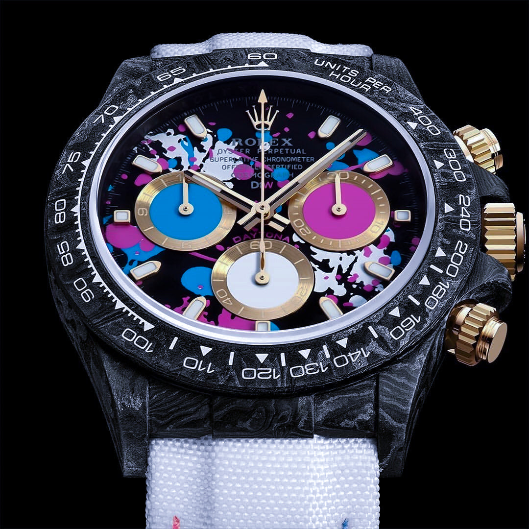 NTPT Carbon Rolex DiW Daytona MOTLEY LADY UNIQUE 勞力士 地通拿 | WORLDTIMER