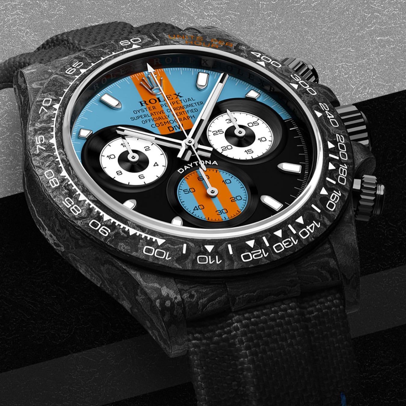 NTPT Carbon Rolex DiW Daytona GT BLUE 勞力士地通拿 DiW | WORLDTIMER