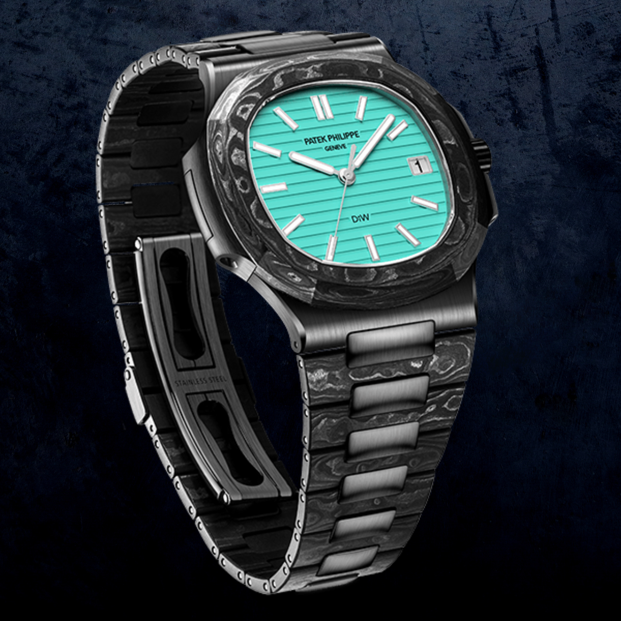 Patek Philippe DiW Carbon Nautilus 5711 BLACK GRAIL CELESTE | WORLDTIMER