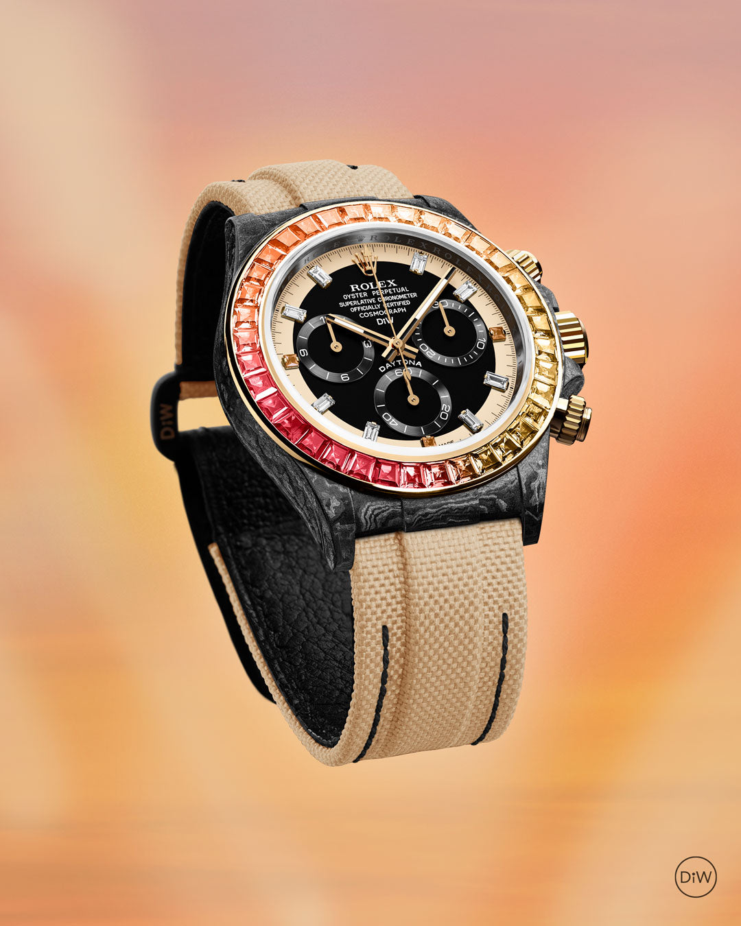 Rolex DiW Daytona RAINBOW SUNRAY 勞力士 地通拿 DiW | WORLDTIMER
