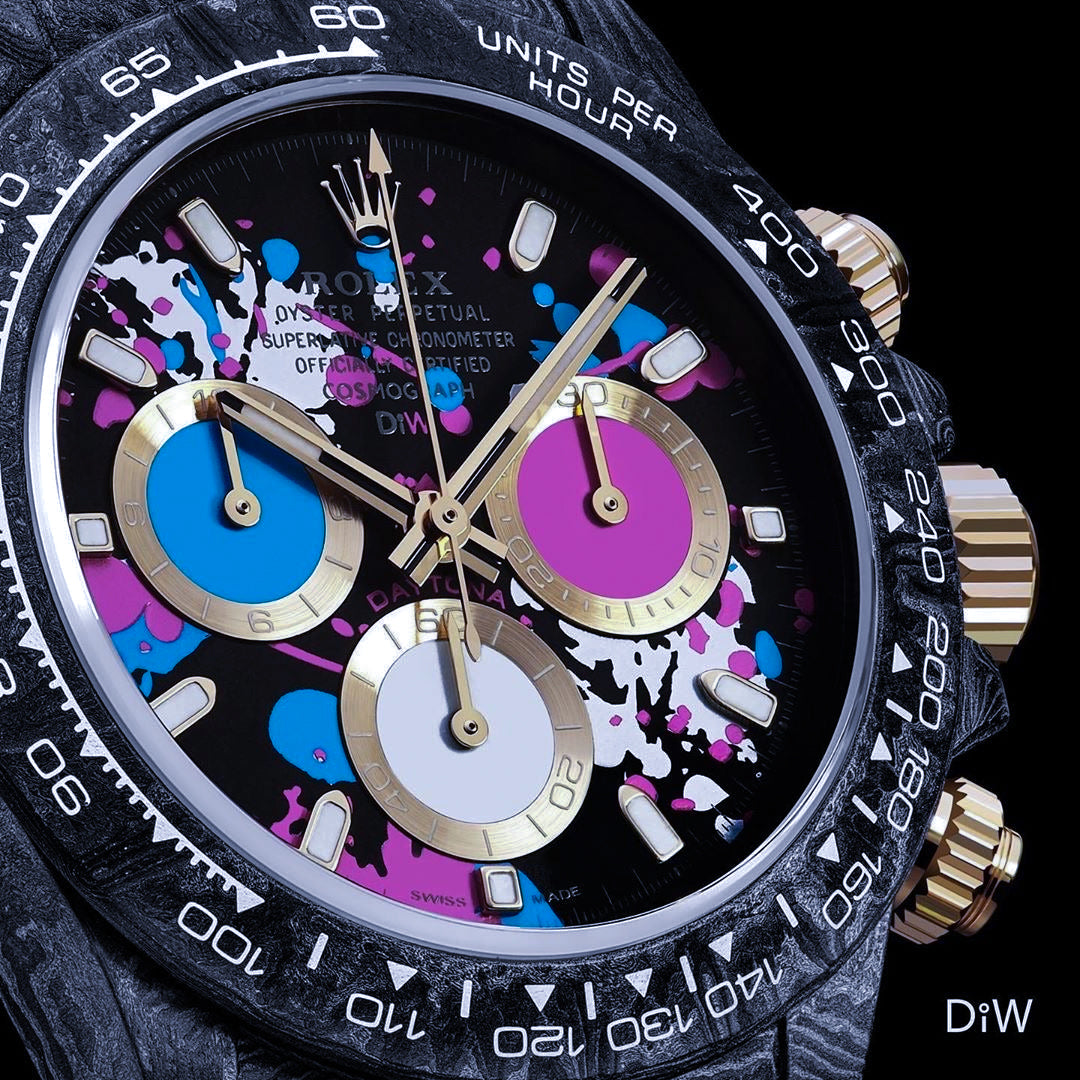 NTPT Carbon Rolex DiW Daytona MOTLEY LADY UNIQUE 勞力士 地通拿 女士錶 | WORLDTIMER