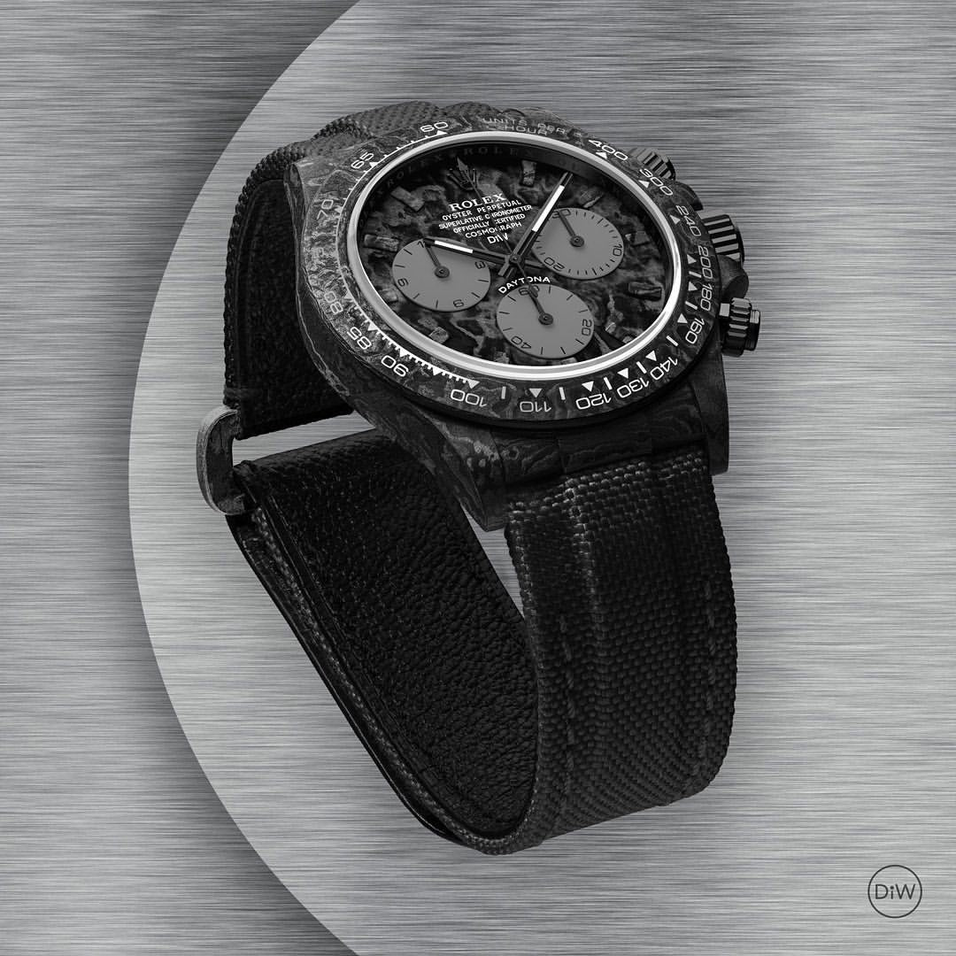 碳纖 勞力士 DiW 地通拿 ALL CARBON GRAPHITE Rolex Daytona | WORLDTIMER