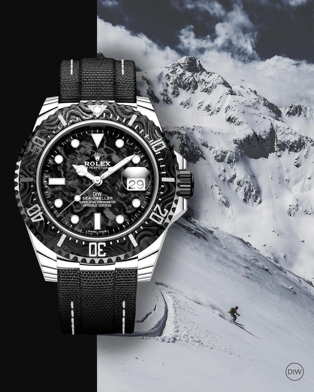 白石英纖維 DiW 勞力士 海使型 IRBIS Sea Dweller Rolex | WORLDTIMER