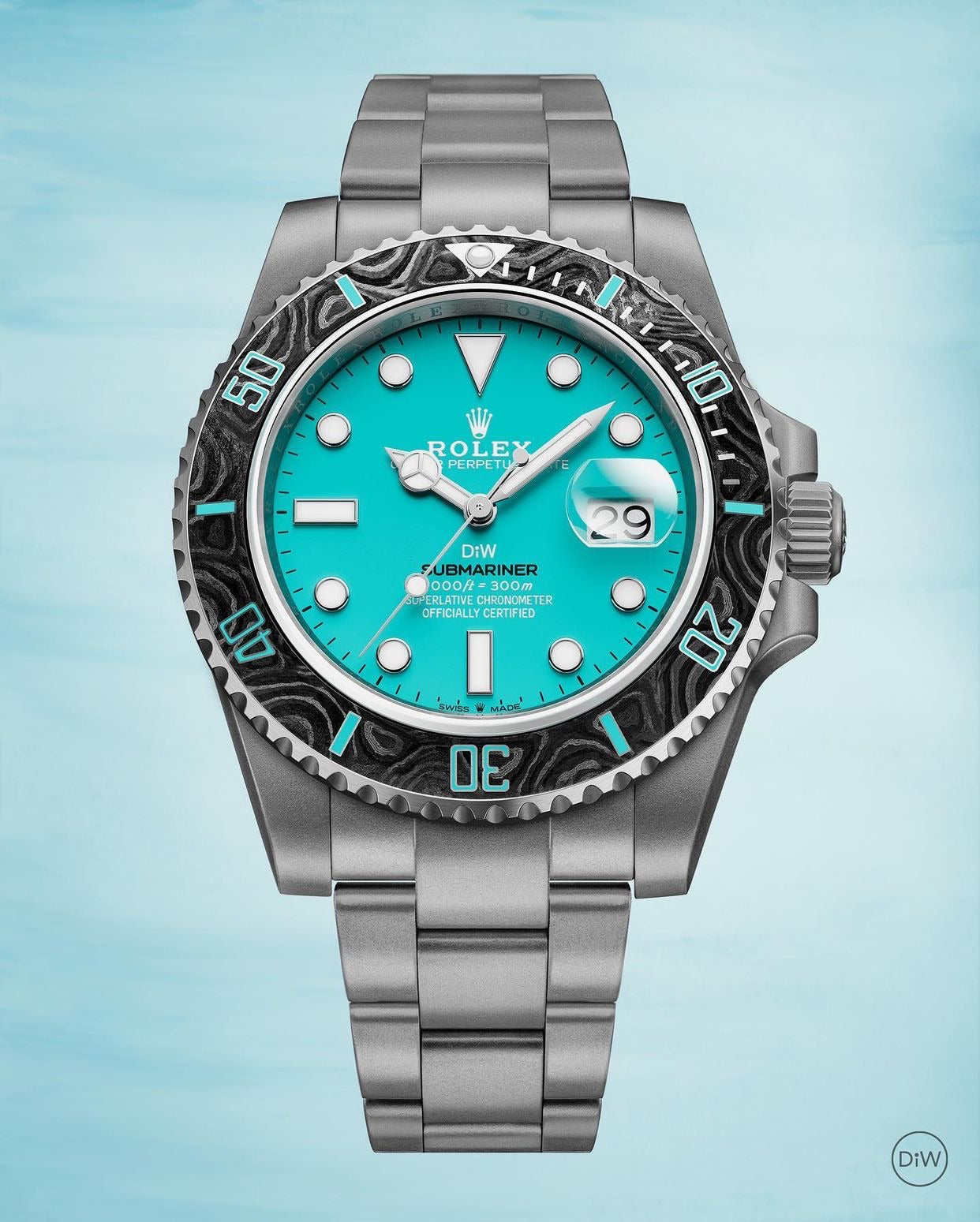 DiW Rolex Submariner AQUAMARINE 勞力士水鬼 | WORLDTIMER