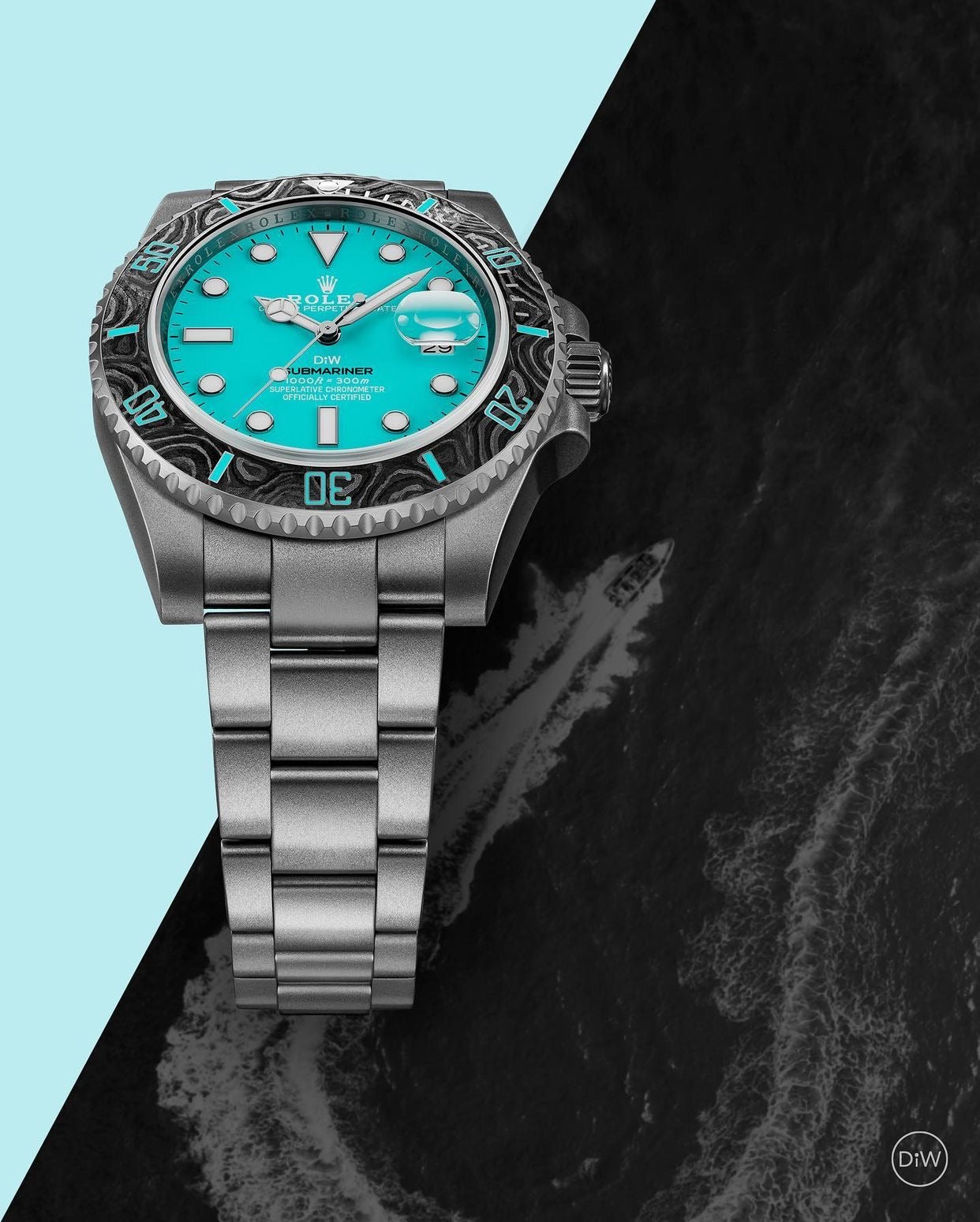 Rolex DiW Submariner AQUAMARINE 勞力士水鬼 | WORLDTIMER