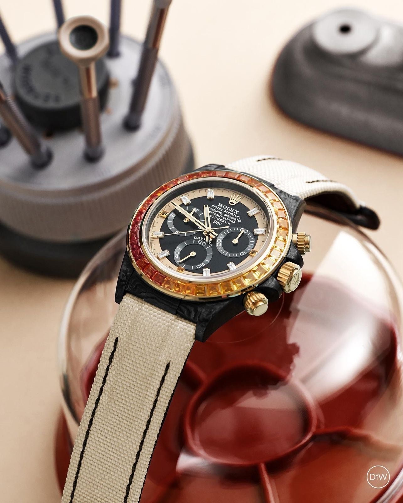 Rolex DiW Daytona RAINBOW SUNRAY 勞力士 地通拿 DiW | WORLDTIMER