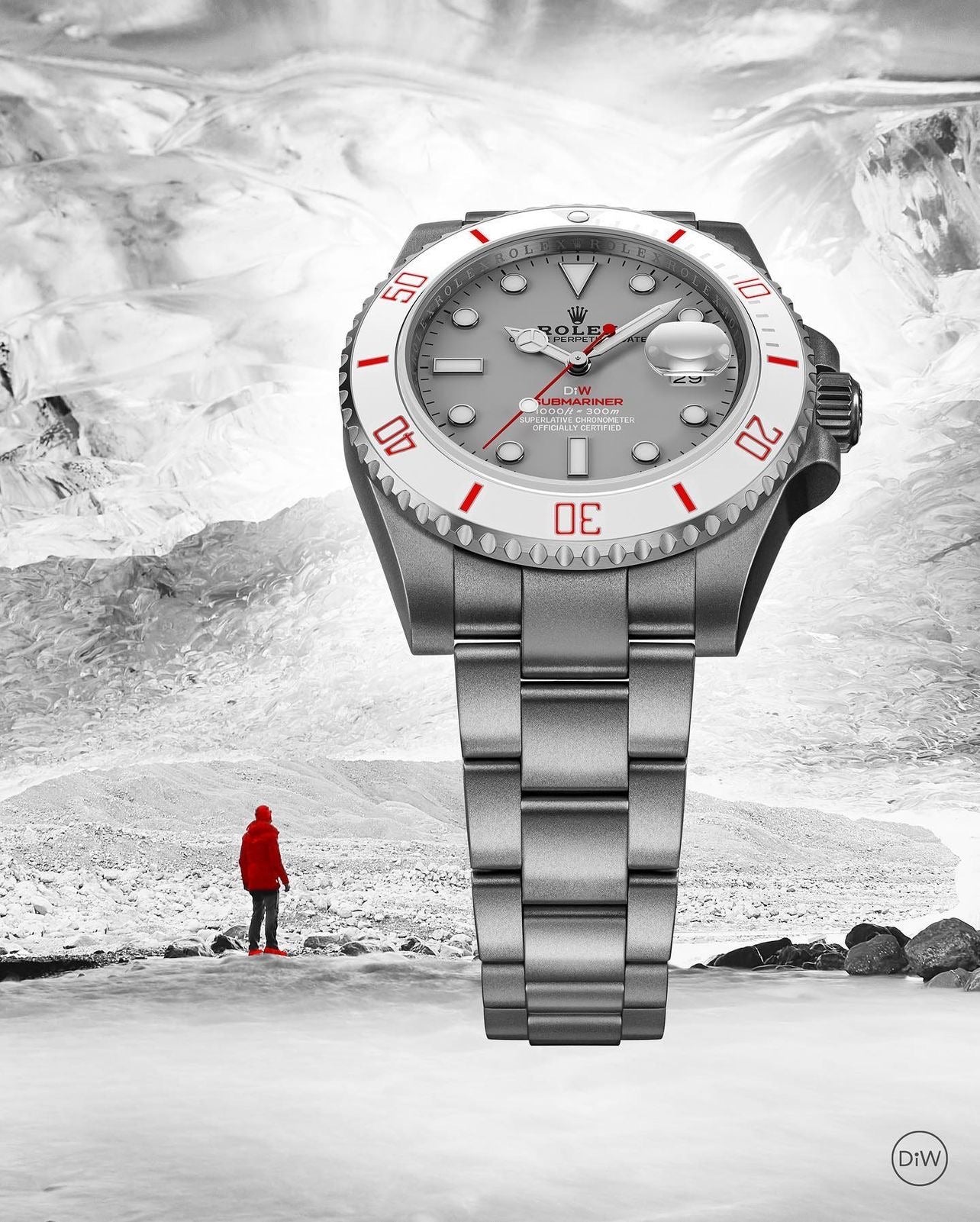 Rolex DiW Submariner GLACIAL | WORLDTIMER