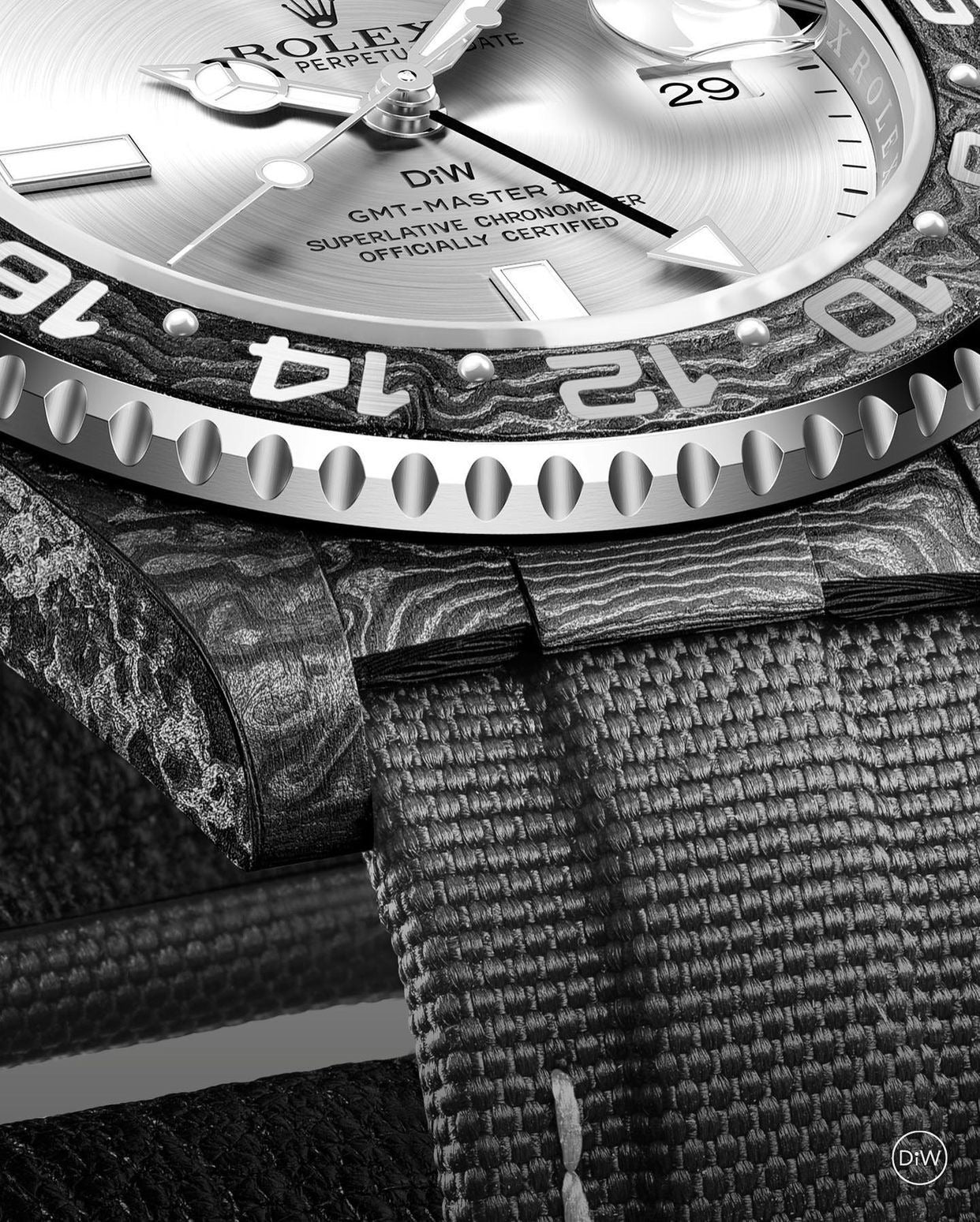 NTPT Carbon Rolex GMT Master SILVER C 勞力士 格林尼治型 DiW | WORLDTIMER