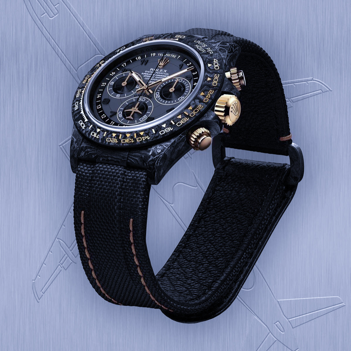 NTPT 碳纖 勞力士 地通拿 NTPT Carbon Rolex Daytona AVIA GREY | WORLDTIMER