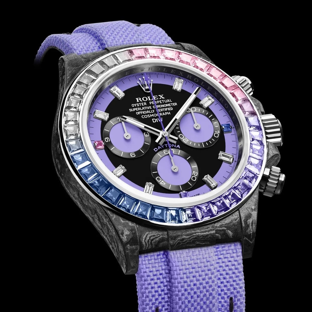 Rolex DiW Daytona RAINBOW VIOLET 勞力士地通拿 DiW | WORLDTIMER