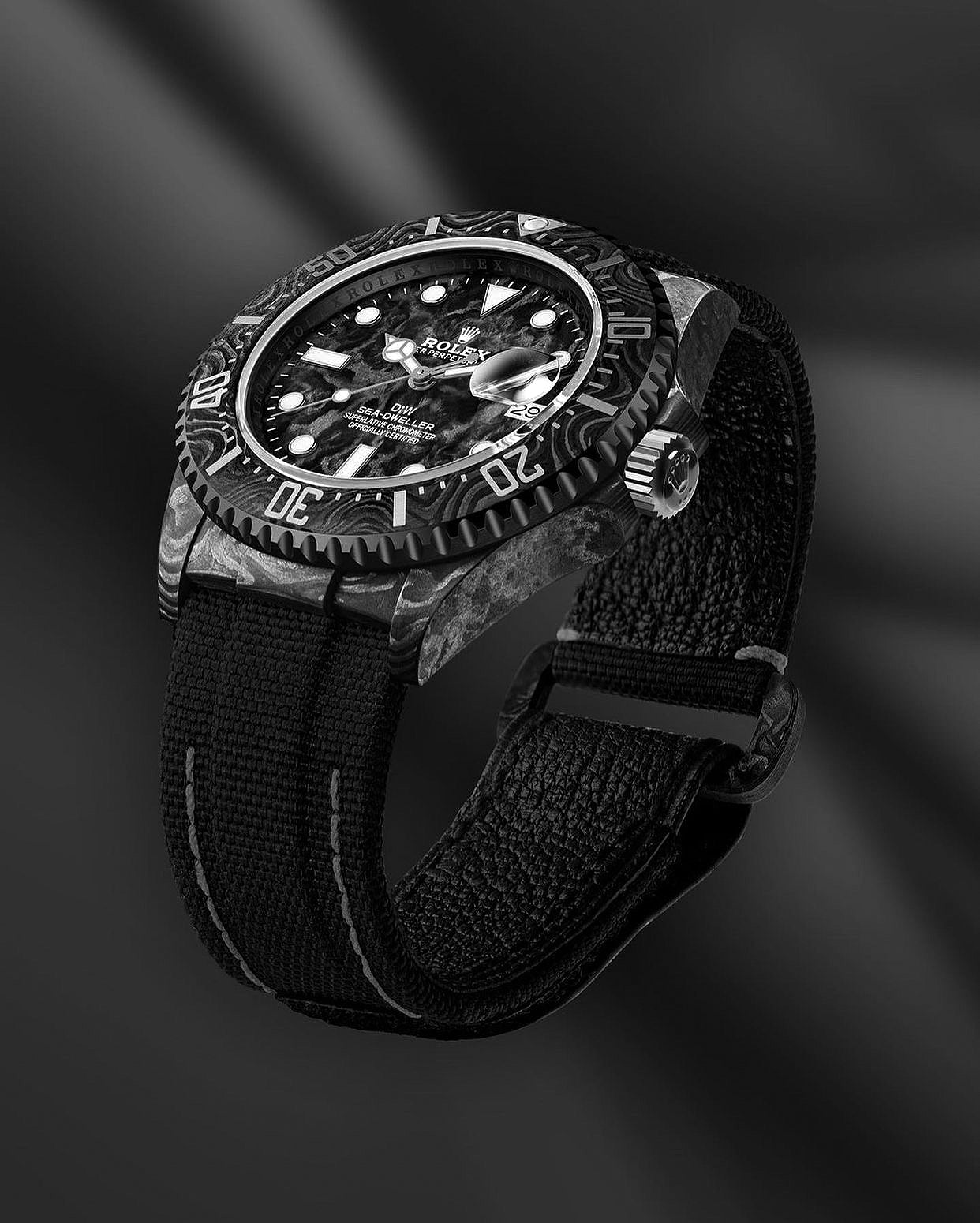 NTPT Carbon DiW Rolex Sea Dweller ALL BLACK 勞力士 海使型 DiW | WORLDTIMER