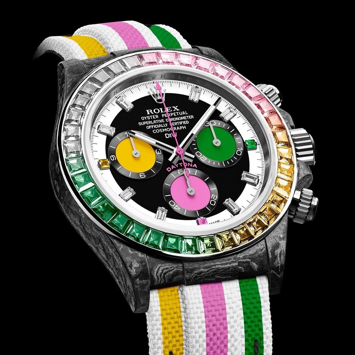 Rolex DiW Daytona RAINBOW CANDY 勞力士 地通拿 DiW | WORLDTIMER