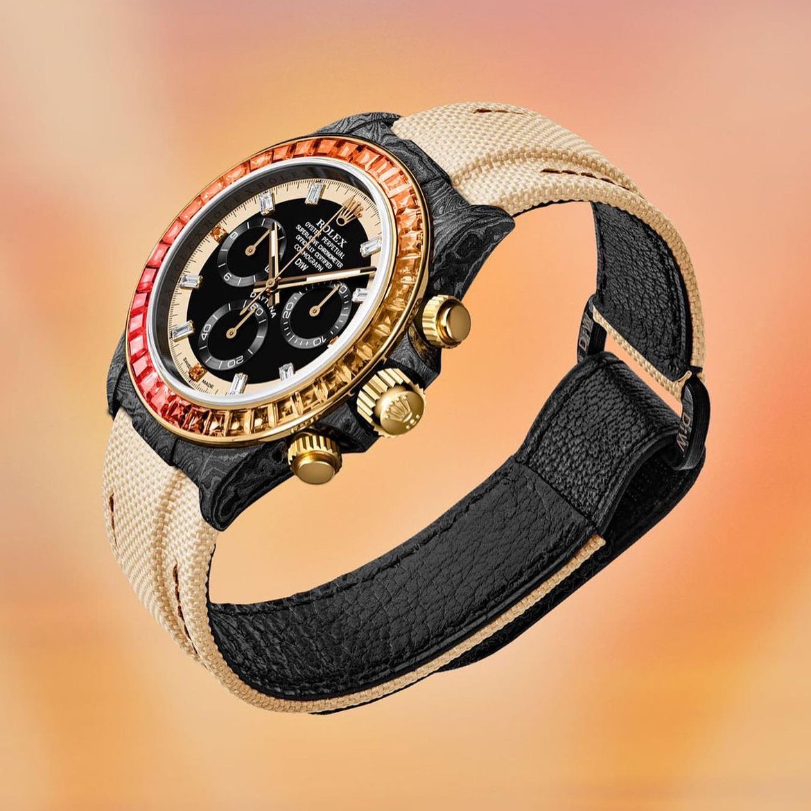 Rolex DiW Daytona RAINBOW SUNRAY 勞力士 地通拿 DiW | WORLDTIMER