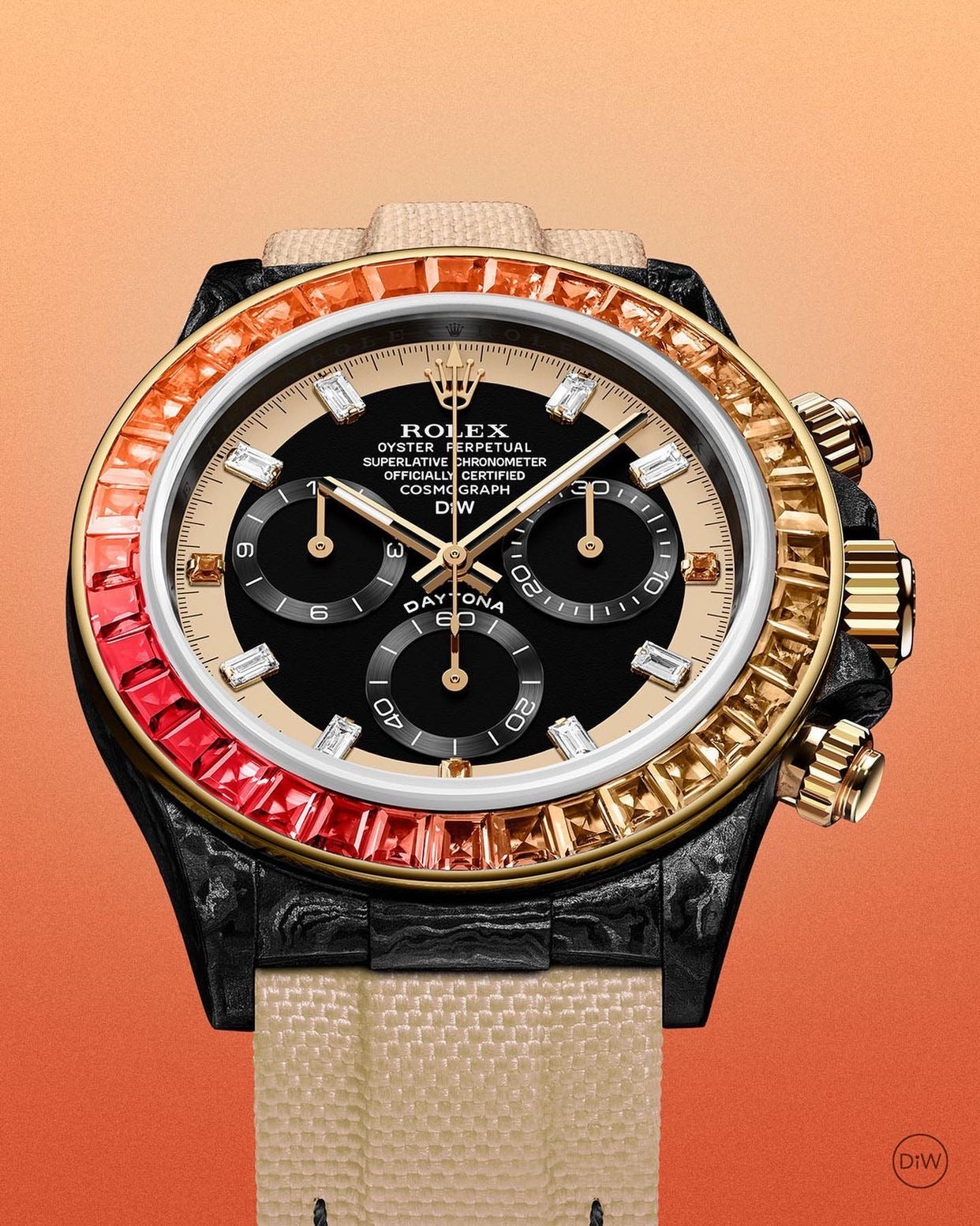 Rolex DiW Daytona RAINBOW SUNRAY 勞力士 地通拿 DiW | WORLDTIMER