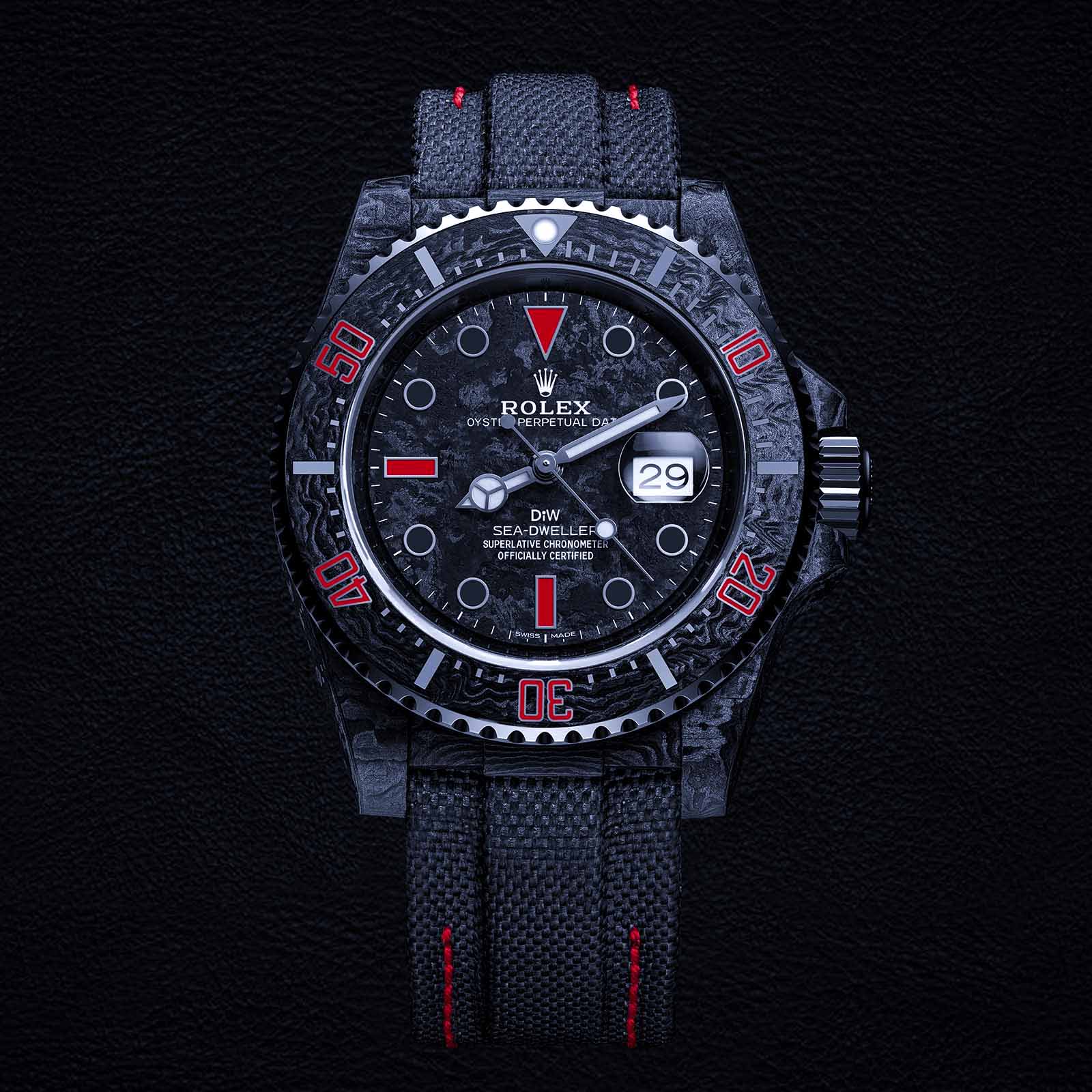 NTPT Carbon DiW Rolex Sea Dweller SPEEDSTER 勞力士 海使型 DiW | WORLDTIMER