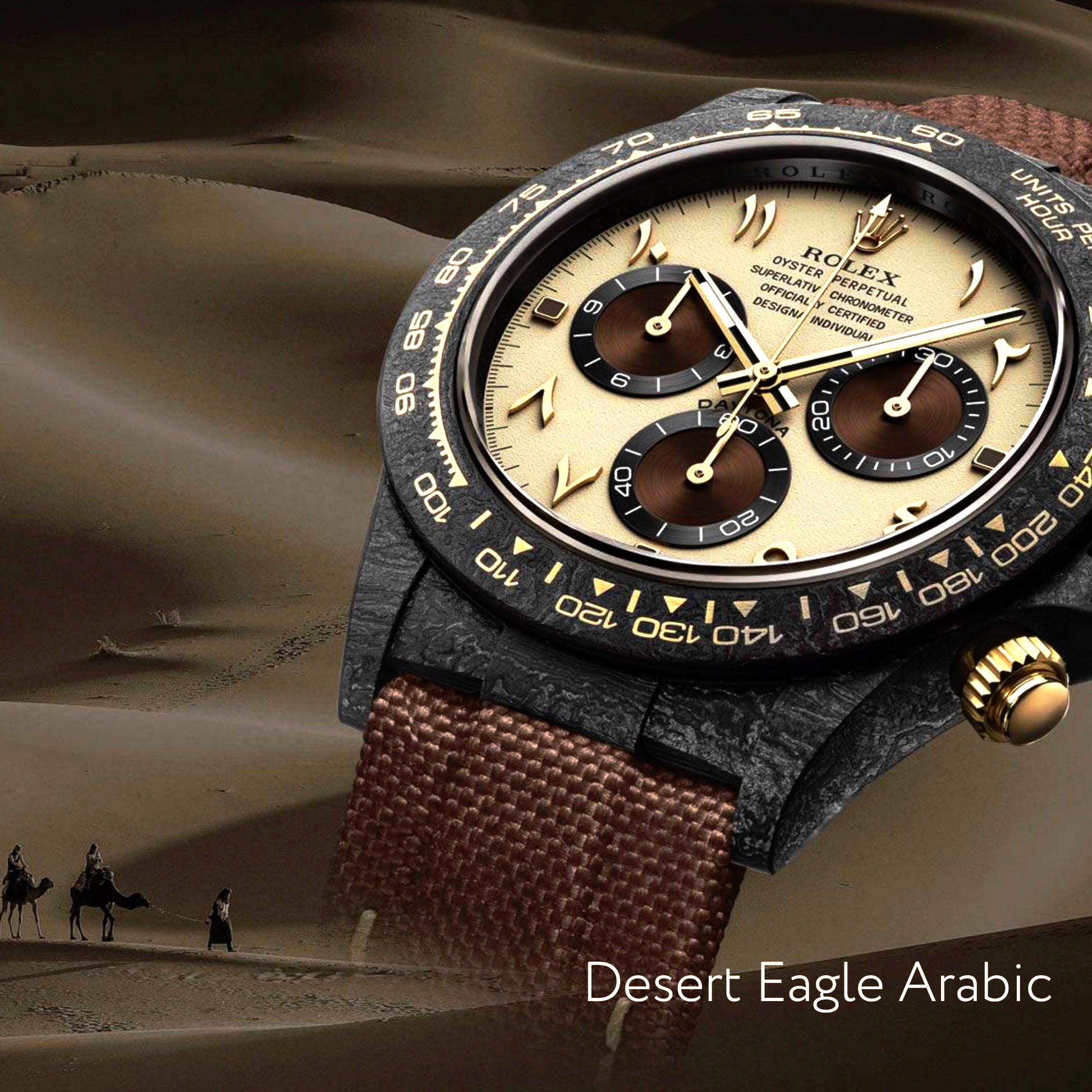 NTPT 碳纖 勞力士 DiW 地通拿 NTPT Carbon Rolex Daytona DESERT EAGLE ARABIC | WORLDTIMER