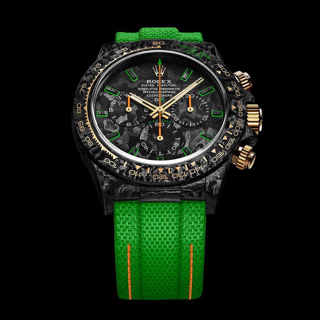 DiW ALL CARBON LIME Rolex Daytona 勞力士地通拿 碳纖維 | WORLDTIMER