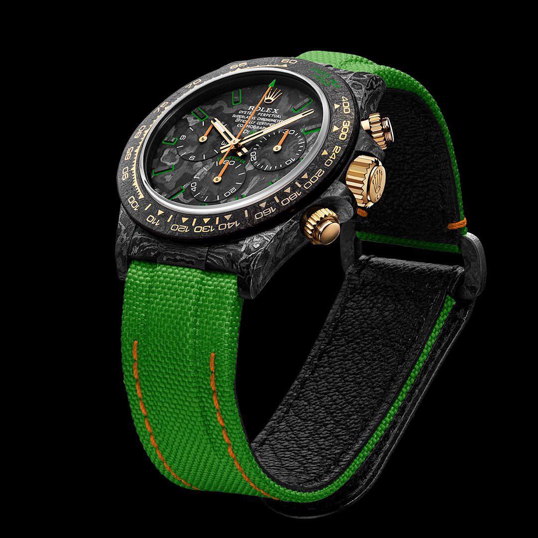 DiW ALL CARBON LIME Rolex Daytona 勞力士地通拿 碳纖維 | WORLDTIMER