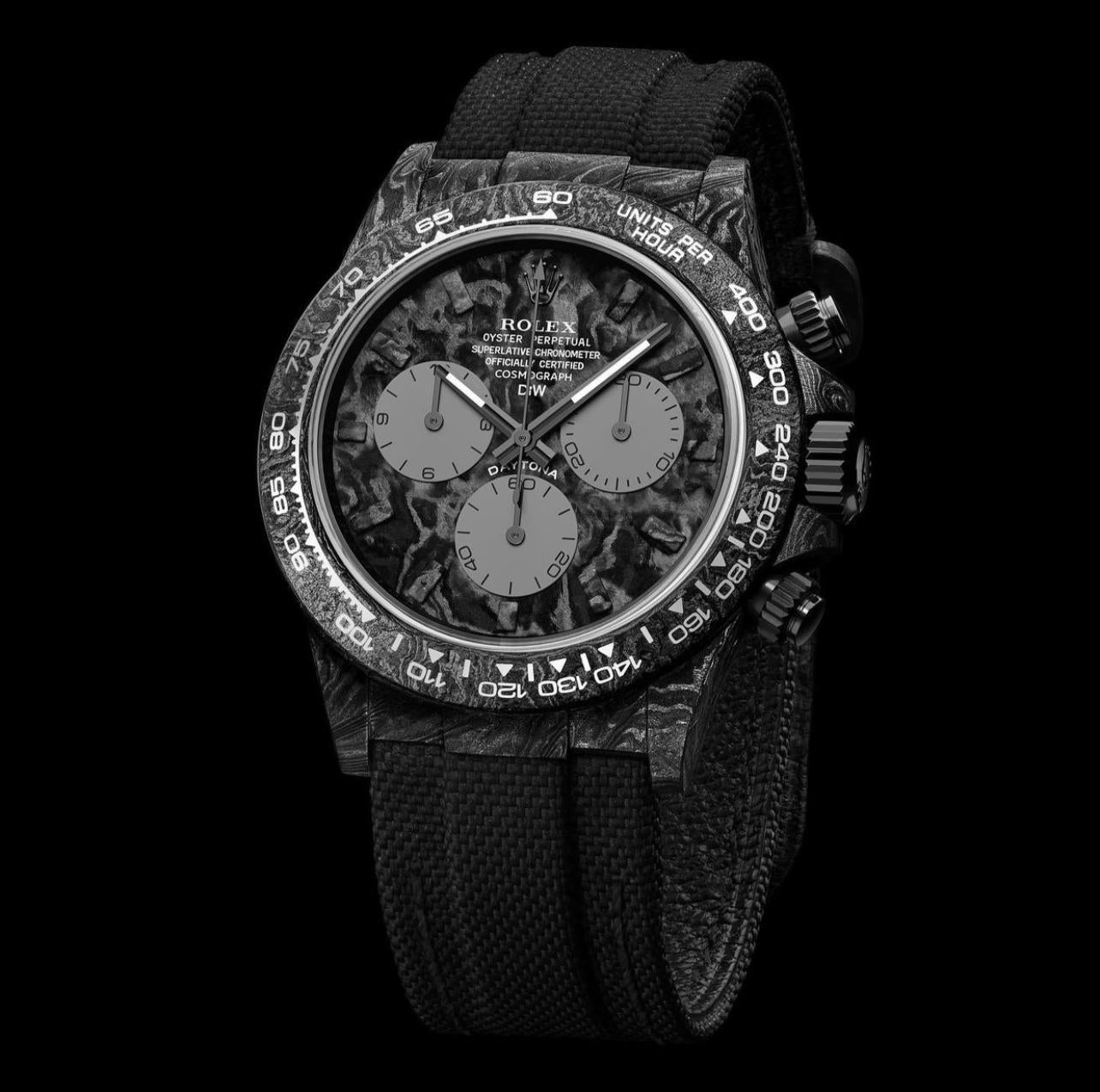 碳纖 勞力士 DiW 地通拿 ALL CARBON GRAPHITE Rolex Daytona | WORLDTIMER