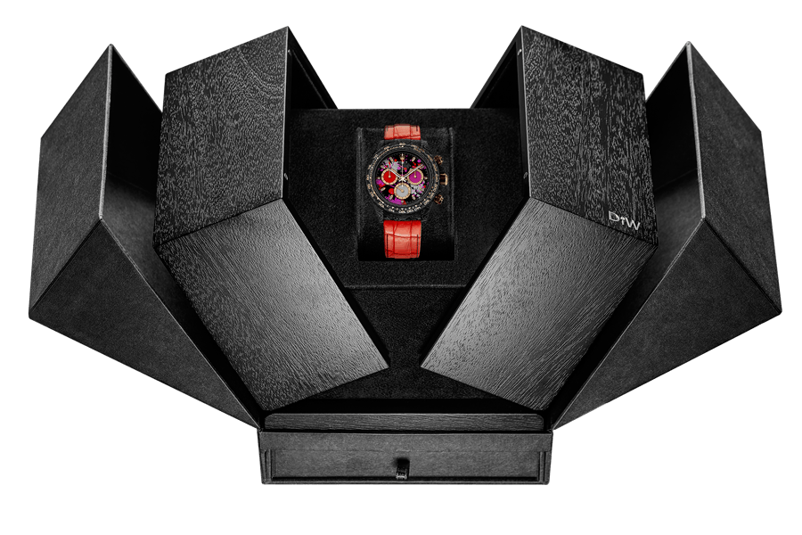 NTPT Carbon Rolex DiW Daytona MOTLEY RED 勞力士 地通拿 DiW | WORLDTIMER