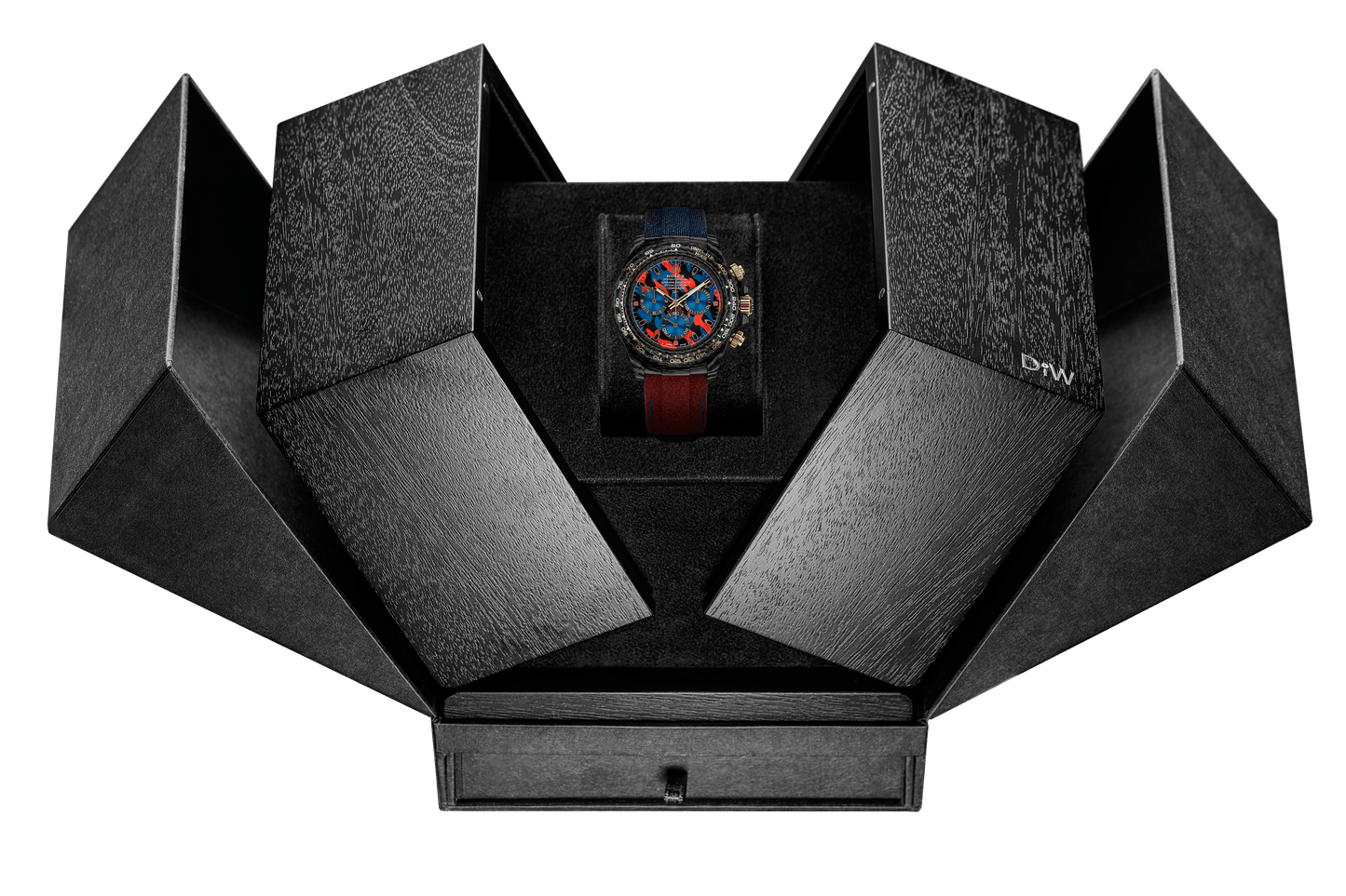 NTPT Carbon Rolex DiW Daytona MILITARY RED 勞力士 地通拿 DiW | WORLDTIMER