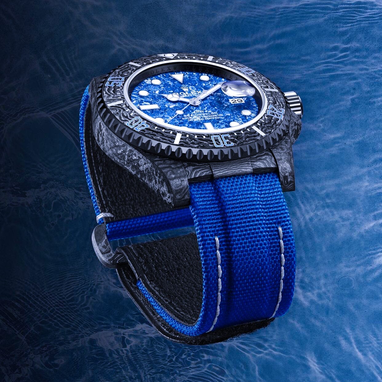 NTPT Carbon DiW Rolex Sea Dweller OCEAN BLUE 勞力士 海使型 DiW | WORLDTIMER