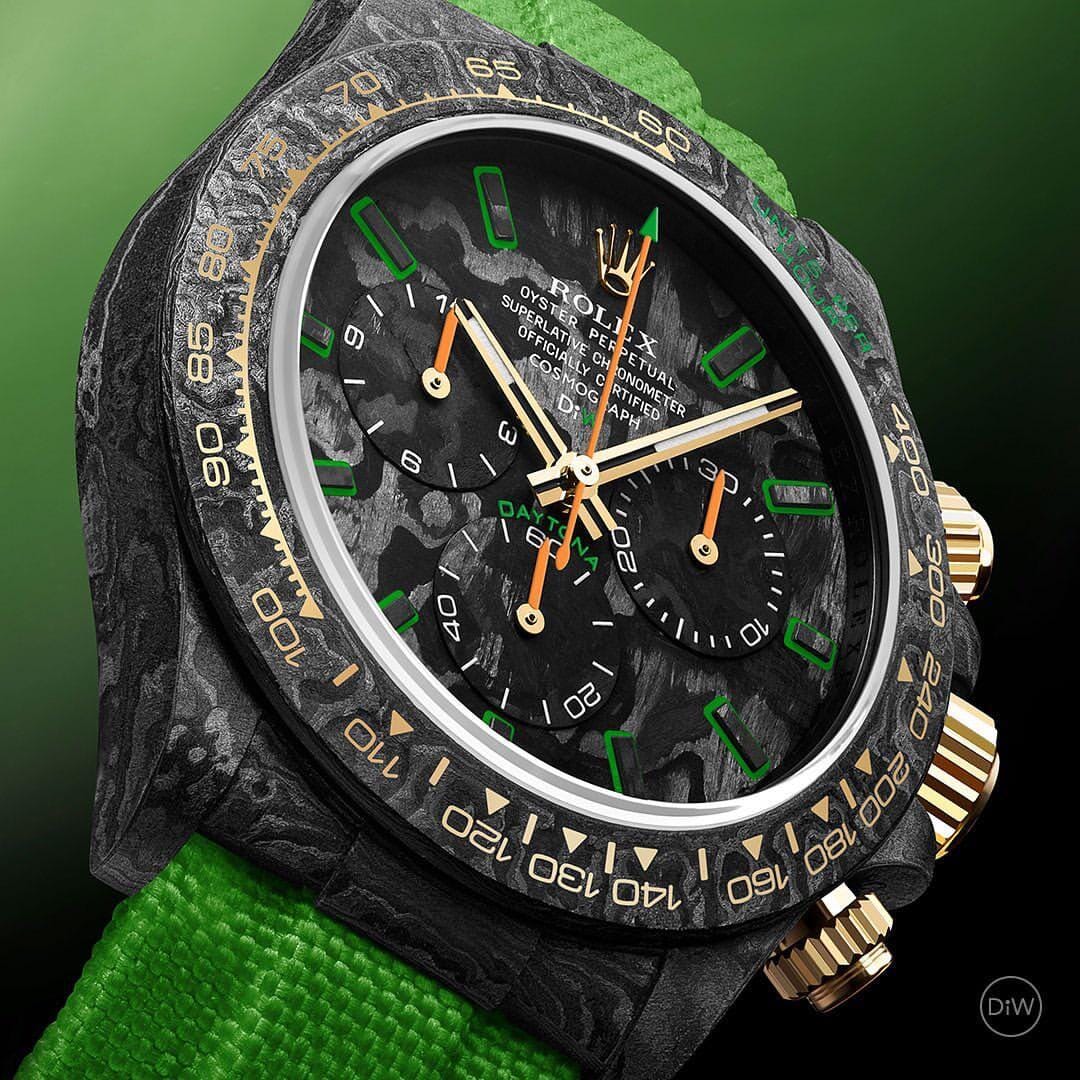 DiW ALL CARBON LIME Rolex Daytona 勞力士地通拿 碳纖維 | WORLDTIMER