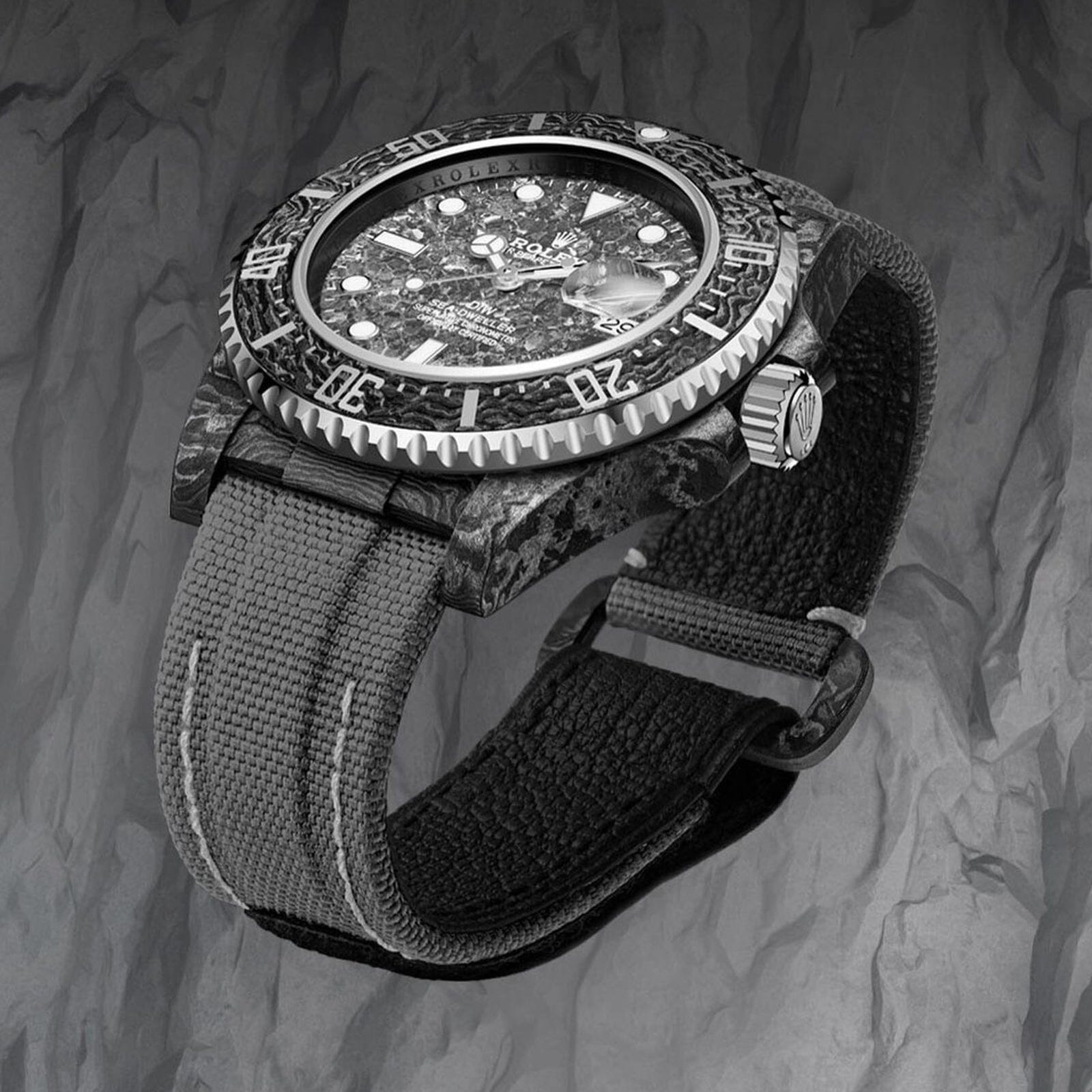 NTPT Carbon DiW Rolex Sea Dweller STONE GRAY 勞力士 海使型 DiW | WORLDTIMER