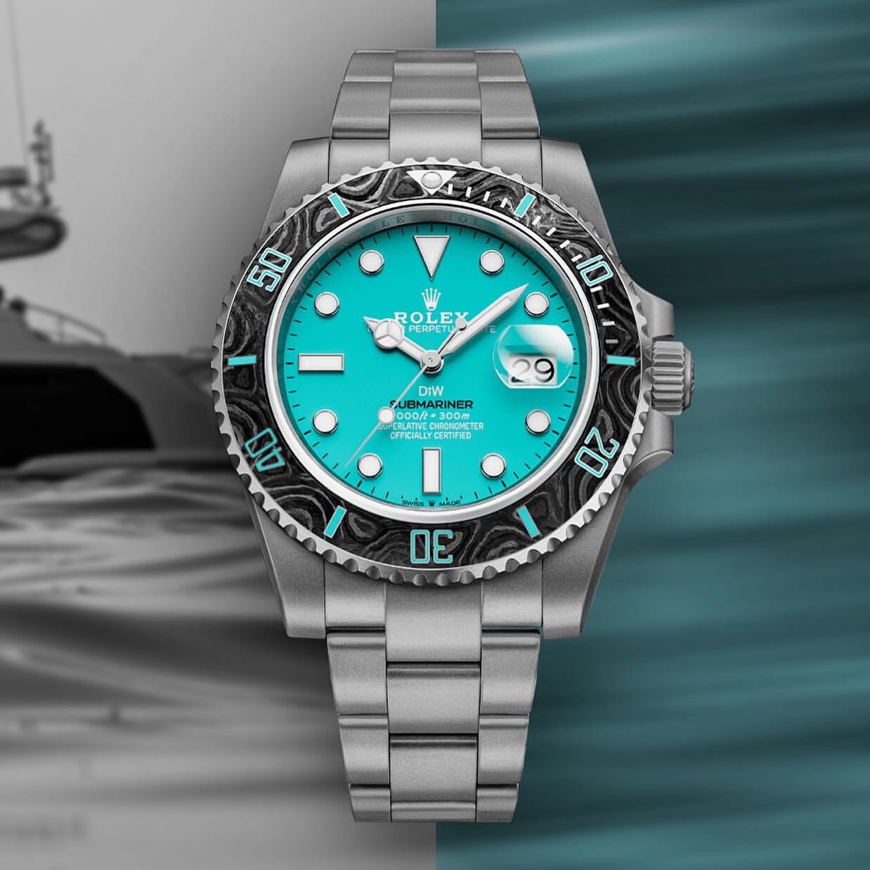 DiW Rolex Submariner AQUAMARINE 勞力士 藍水鬼 | WORLDTIMER