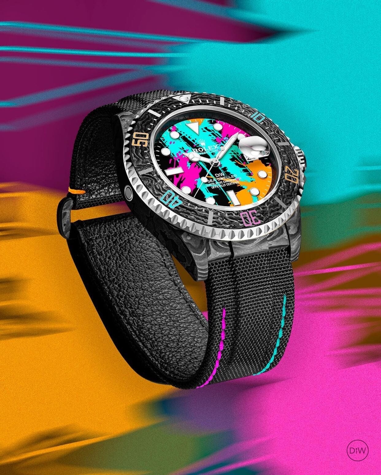 NTPT Carbon DiW Rolex Sea Dweller MOTLEY | WORLDTIMER