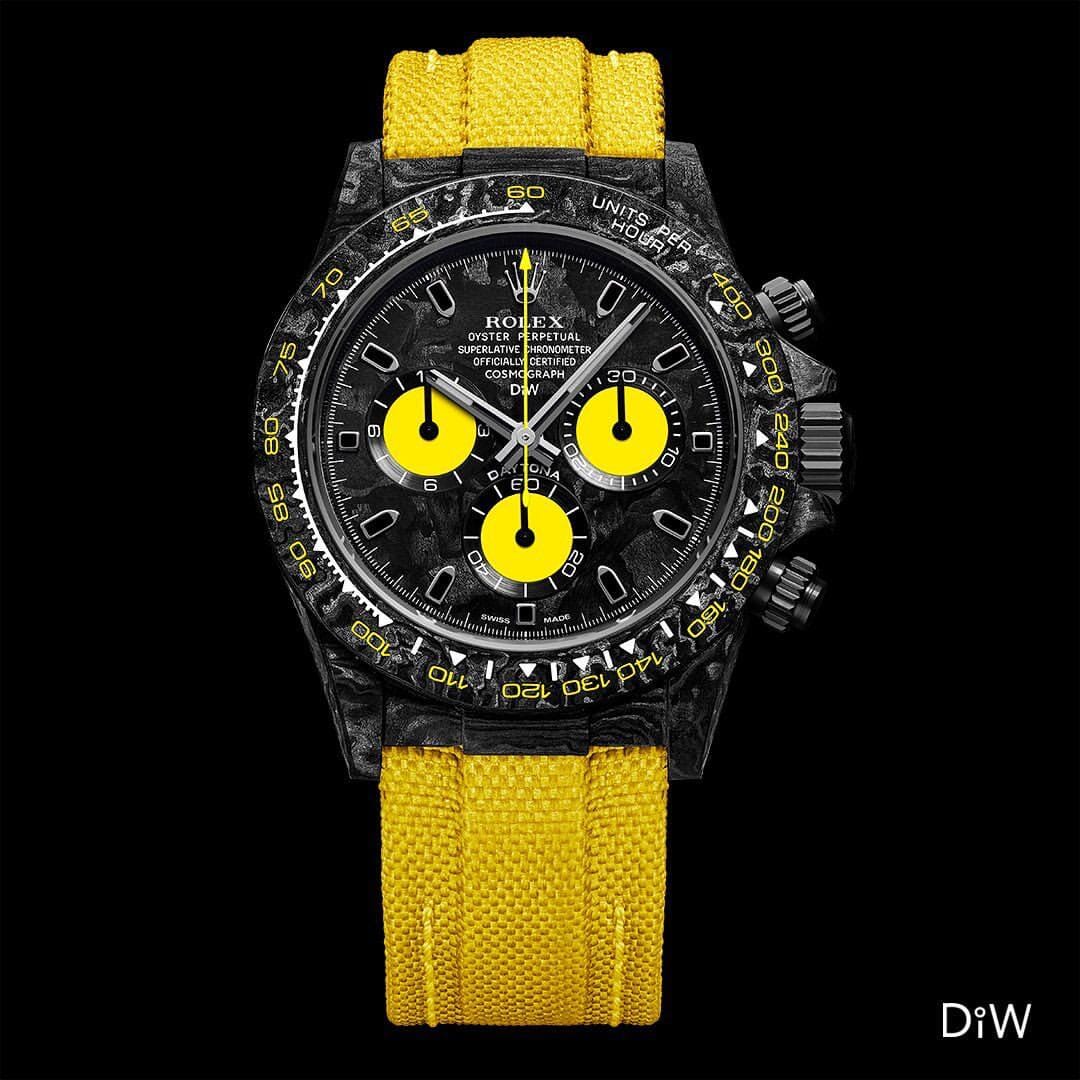 NTPT Carbon Rolex DiW Daytona LEMON EDITION 勞力士 地通拿 DiW | WORLDTIMER