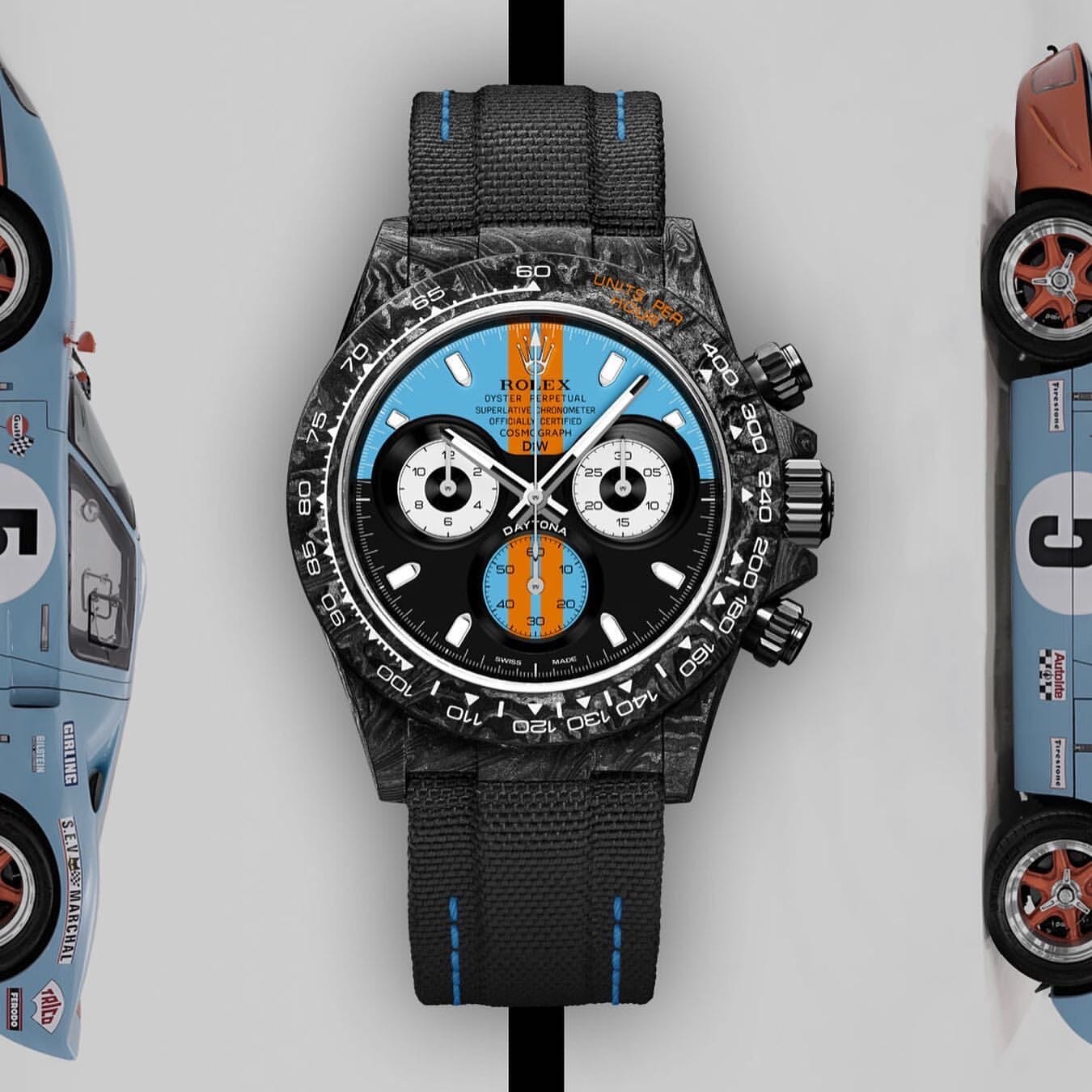 NTPT Carbon Rolex DiW Daytona GT BLUE 勞力士地通拿 DiW | WORLDTIMER
