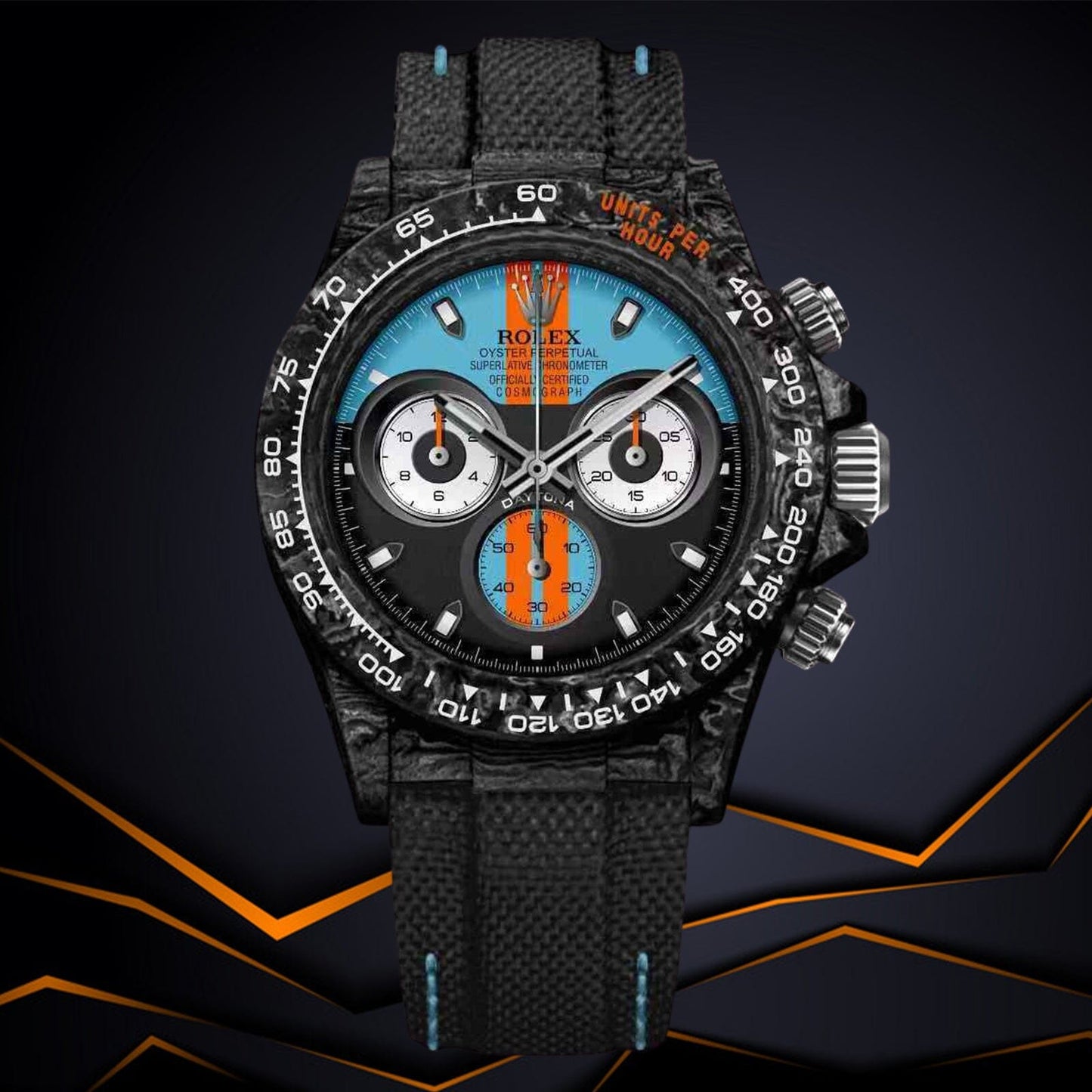 NTPT Carbon Rolex DiW Daytona GT BLUE 勞力士 地通拿 DiW | WORLDTIMER